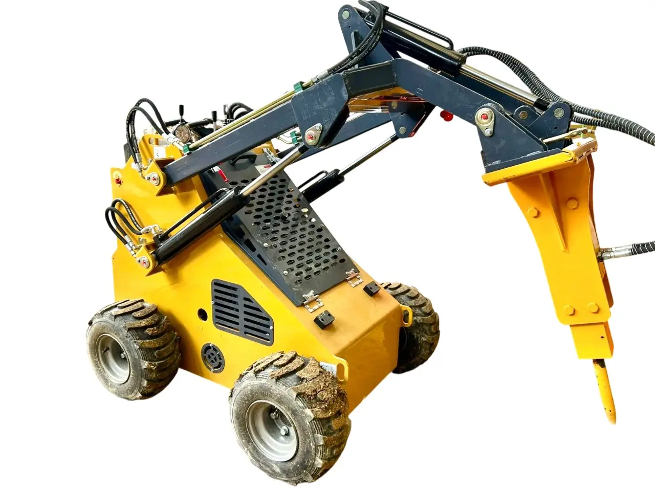 Minicargador BMS380 con Neumáticos y Martillo Hidráulico (Combo) Tipo Bobcat