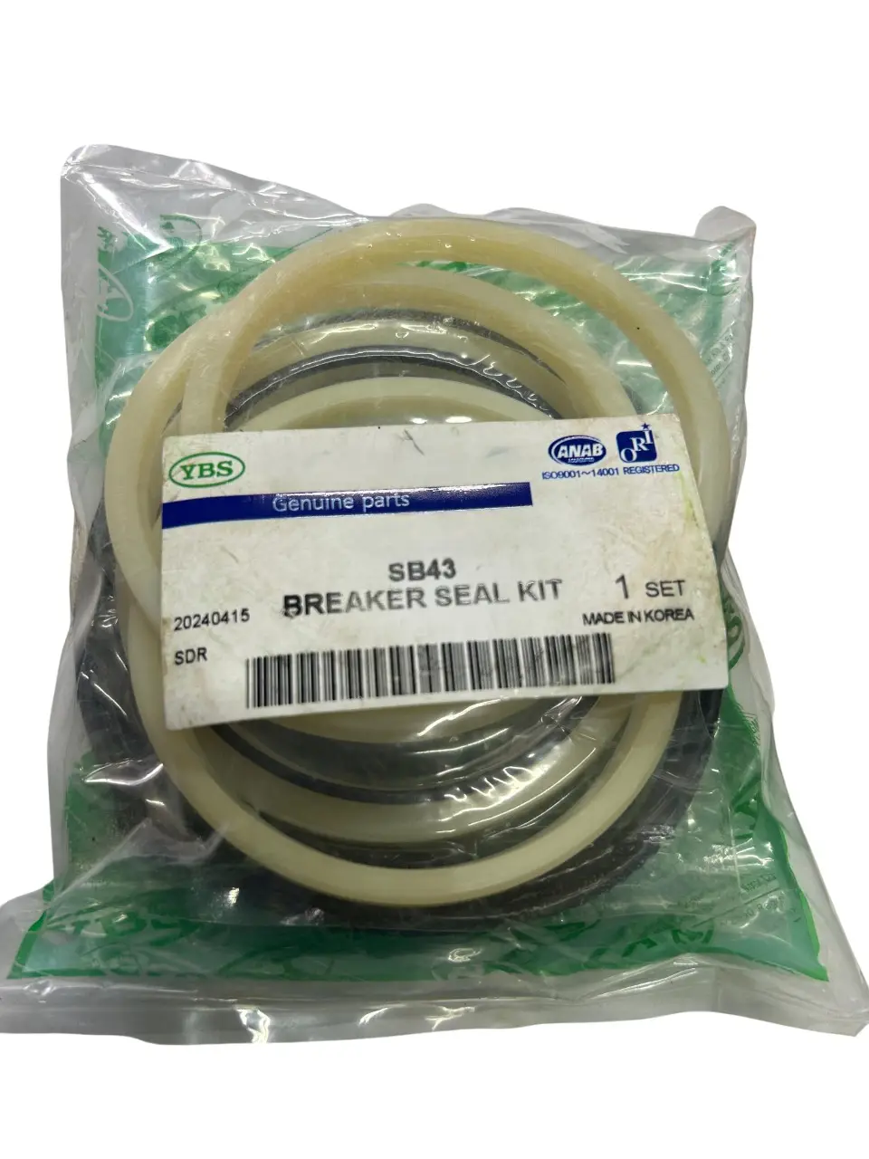 Kit de sellos para martillo hidráulico HMB750 20240415, Soosan SB43